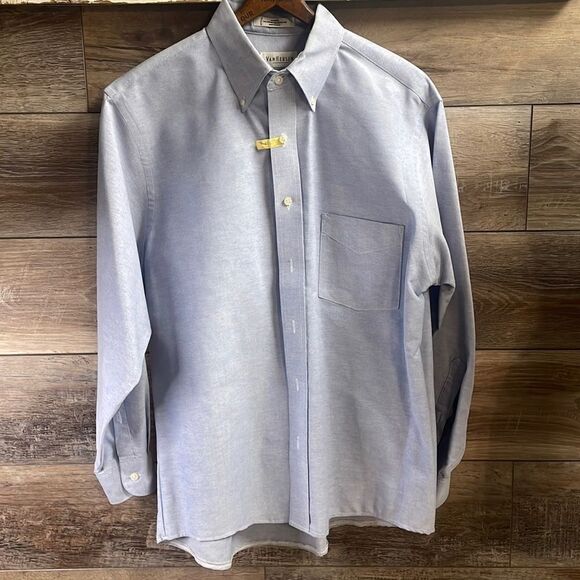 Vanheusen Mens Wrinkle Free Long Sleeve Dress Shirt 16 1/2 32/33 - Picture 1 of 7